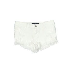 Hollister White Distressed Low Rise Short Short